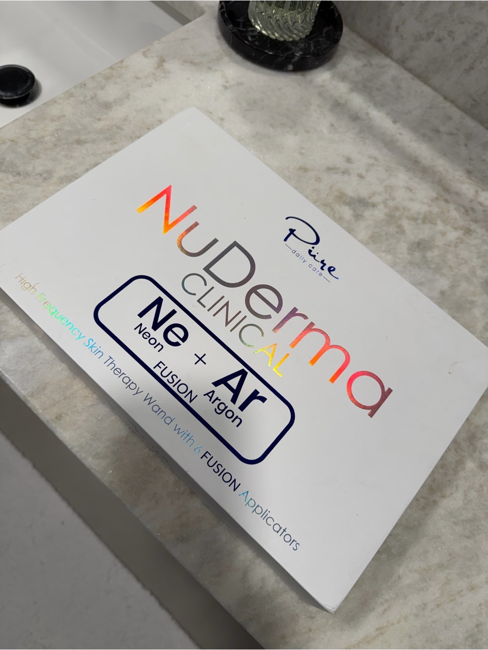 NuDerma Clinical Neon + Argon Fusion Skin Therapy Device - White
